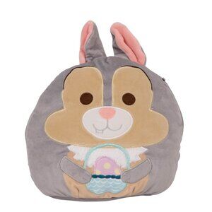 Disney Squishmallows Thumper the Easter Bunny Plush 12" KellyToy Gray Basket Egg